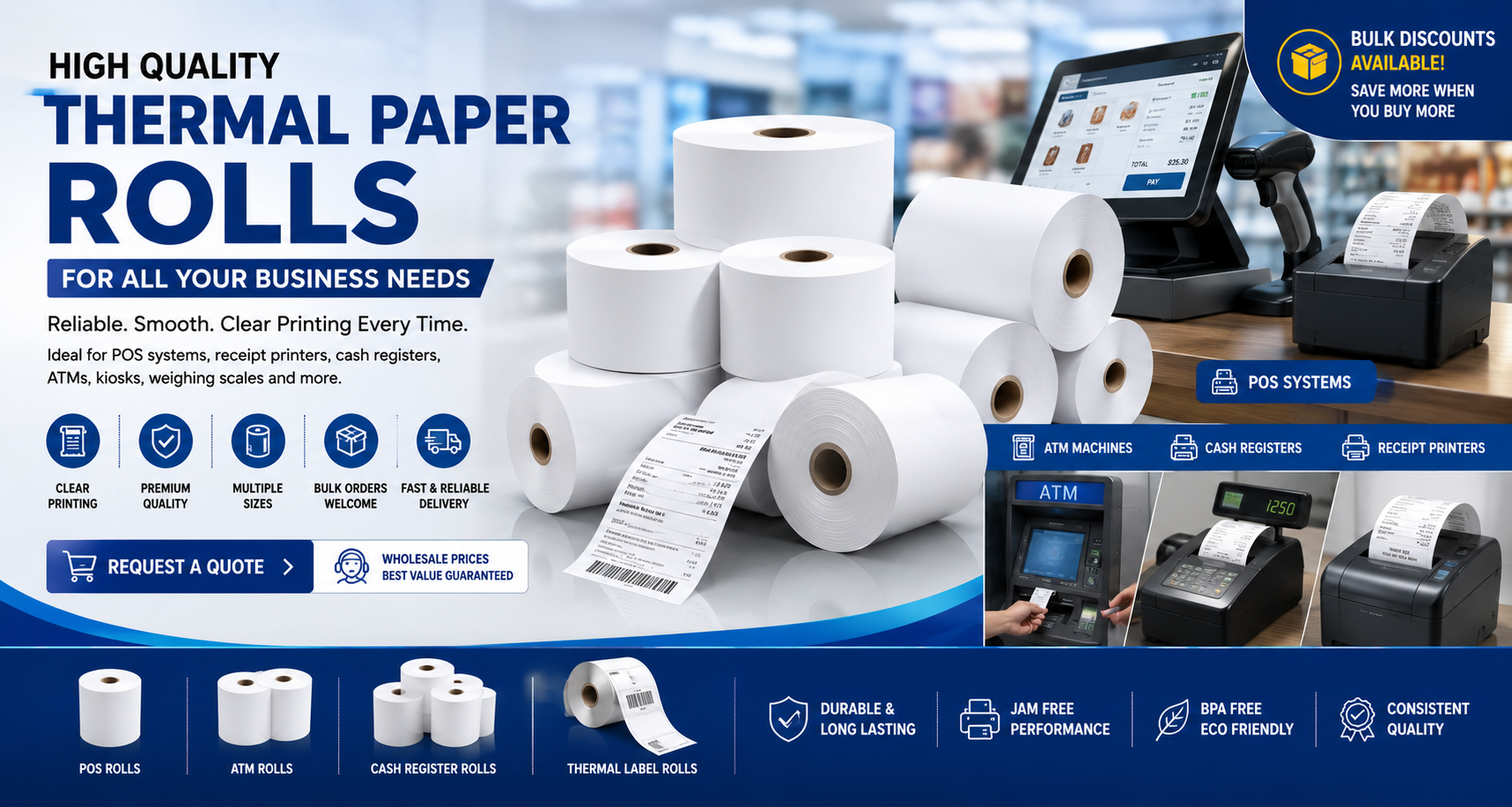 Thermal paper rolls supplier Philippines